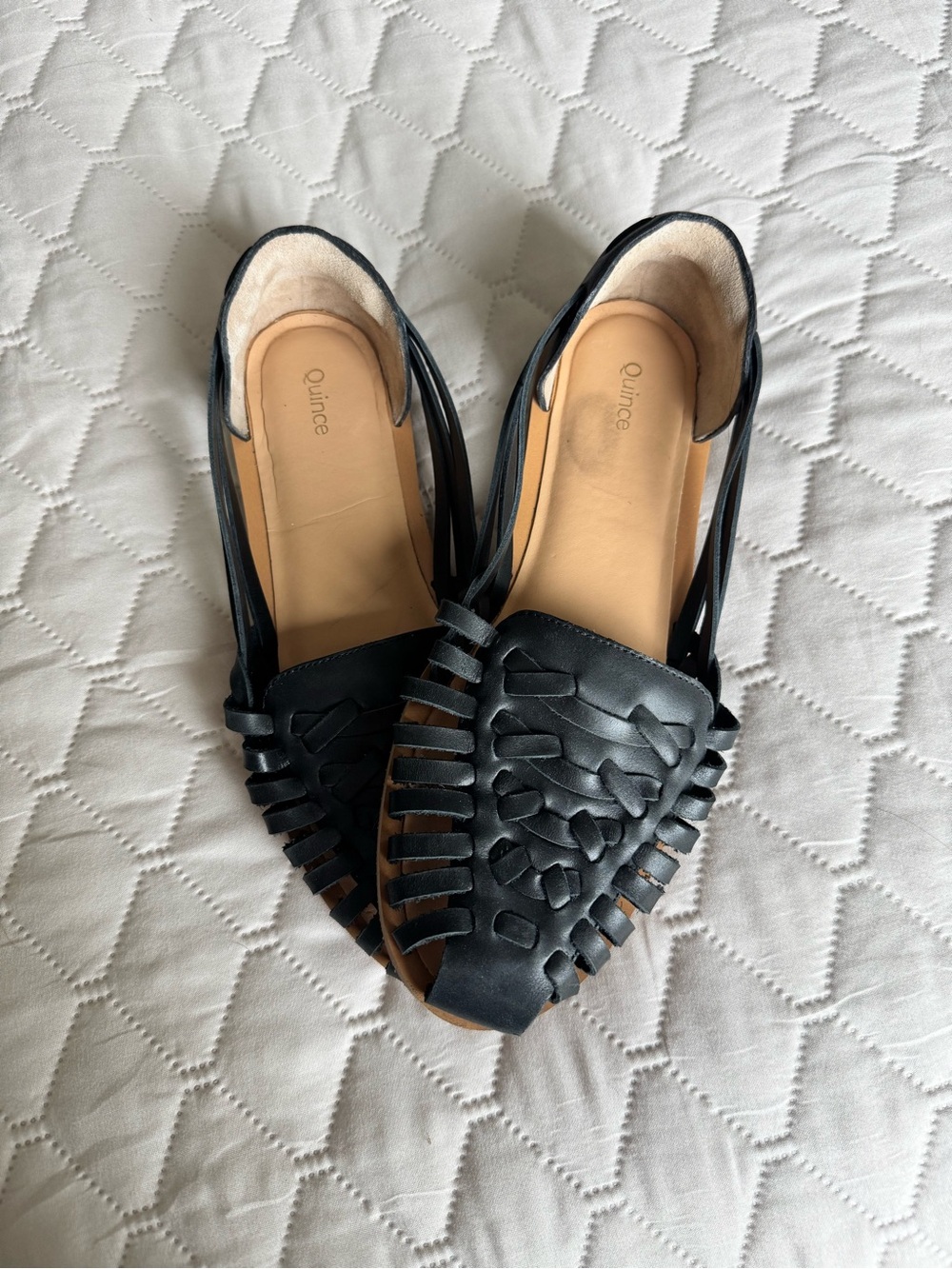 Quince Leather Huarache Flat